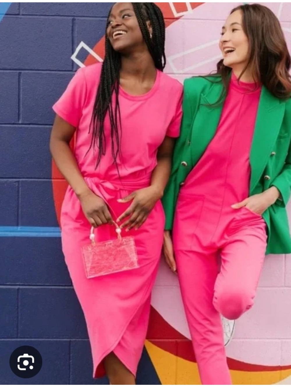 Smash + Tess Rebecca Wrap Dress Hot Pink
